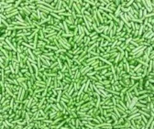 Light Green Jimmies Sprinkles - Click Image to Close